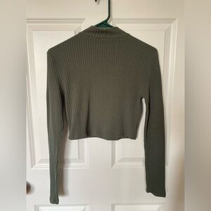 Missguided Long Sleeve Cropped Shirt and Skirt Set